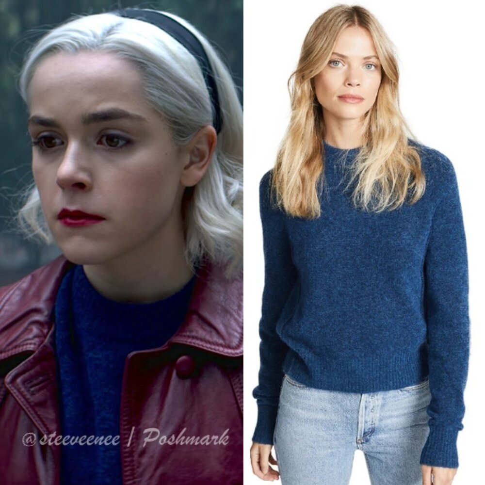 3.1 Phillip Lim Button Sleeve Wool Pullover Sweater ASO Sabrina Spellman